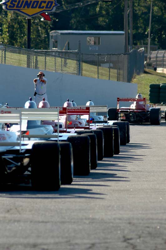 getting ready to go on track